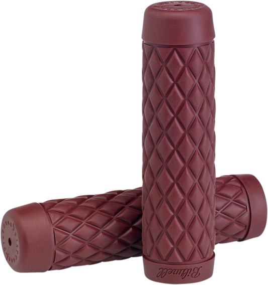 BILTWELL Grips - Torker - 1" - Oxblood 6705-0301