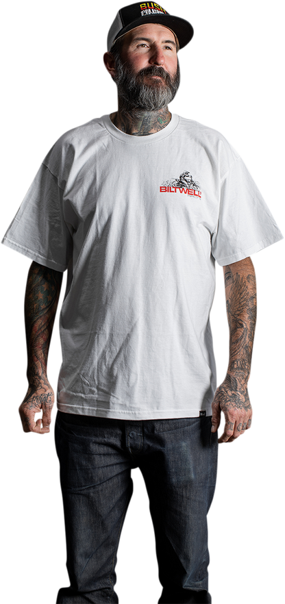 BILTWELL Spare Parts T-Shirt - White - Medium 8101-054-003