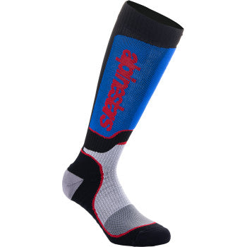 ALPINESTARS Youth MX Plus Socks - Black/White/Blue/Red - Medium/Large 4742324-1226-ML