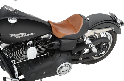 SADDLEMEN Seat - Renegade Lariat Solo - Smooth - Brown - Dyna 806-04-0041B
