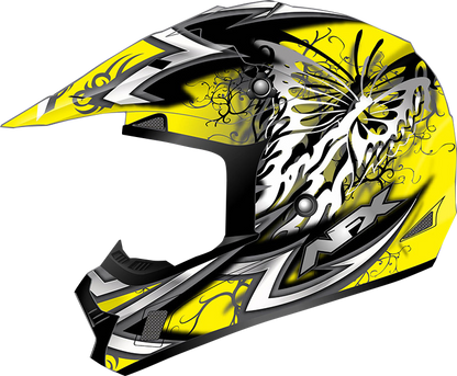 AFX FX-17 Helmet - Butterfly - Matte Yellow - XL 0110-7135