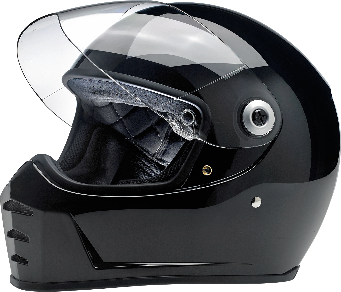 BILTWELL Lane Splitter Helmet - Gloss Black - XS 1004-101-101