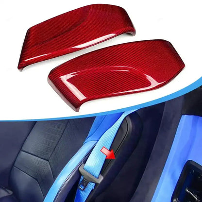 Real Carbon Fiber Interior Seat Side Panel Trim for Corvette C8 (2020–2026 Stingray, Z51, Z06)