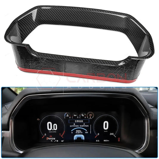 2021+ F150 Gauge Cluster Trim Real Carbon Fiber Cover