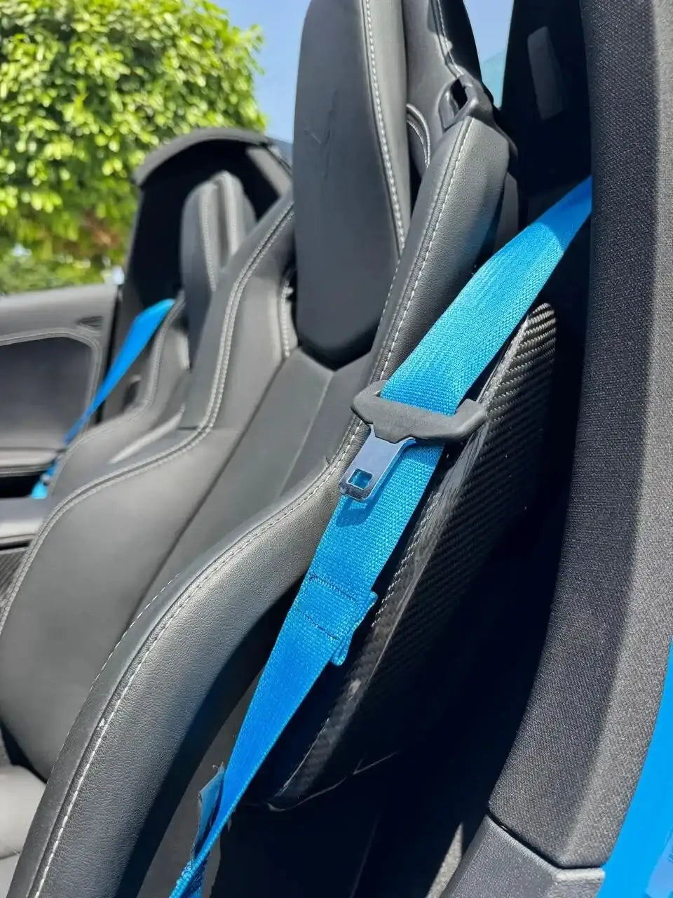 Real Carbon Fiber Interior Seat Side Panel Trim for Corvette C8 (2020–2026 Stingray, Z51, Z06)