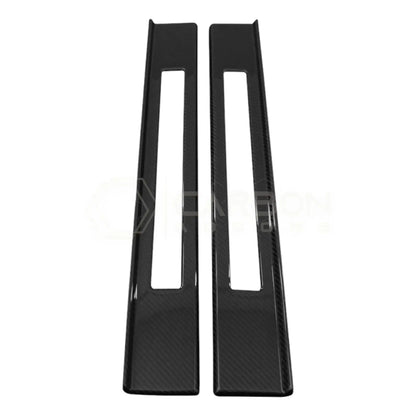 Real Carbon Fiber Door Sill Trim Covers for 2024+ Ford Mustang