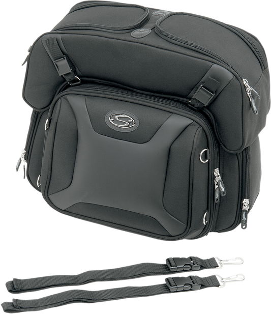 SADDLEMEN FTB2500 Sport Sissy Bar and Combo Bag 3515-0141