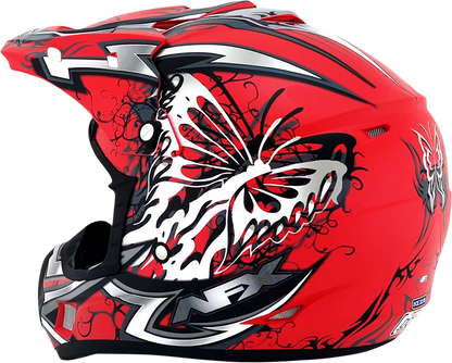 AFX FX-17 Helmet - Butterfly - Matte Ferrari Red - Small 0110-7117