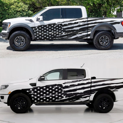 USA Flag Truck Decal Sticker. #6845