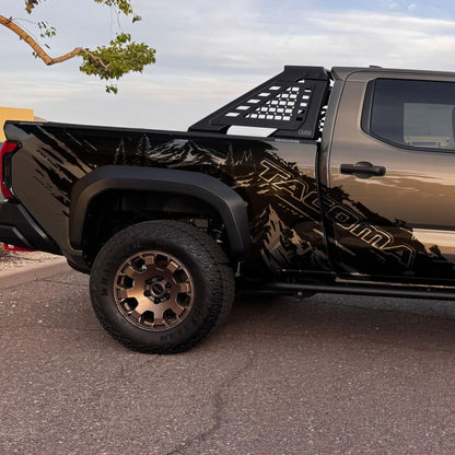 Tacoma Truck Decal Graphic Sticker. Mountain Off-Road Outlander. #7112-Sup