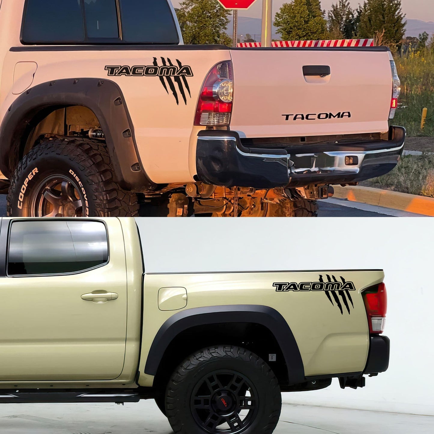 Toyota Tacoma Raptor Claw Decal Sticker. Set of 2. #7111-Sup