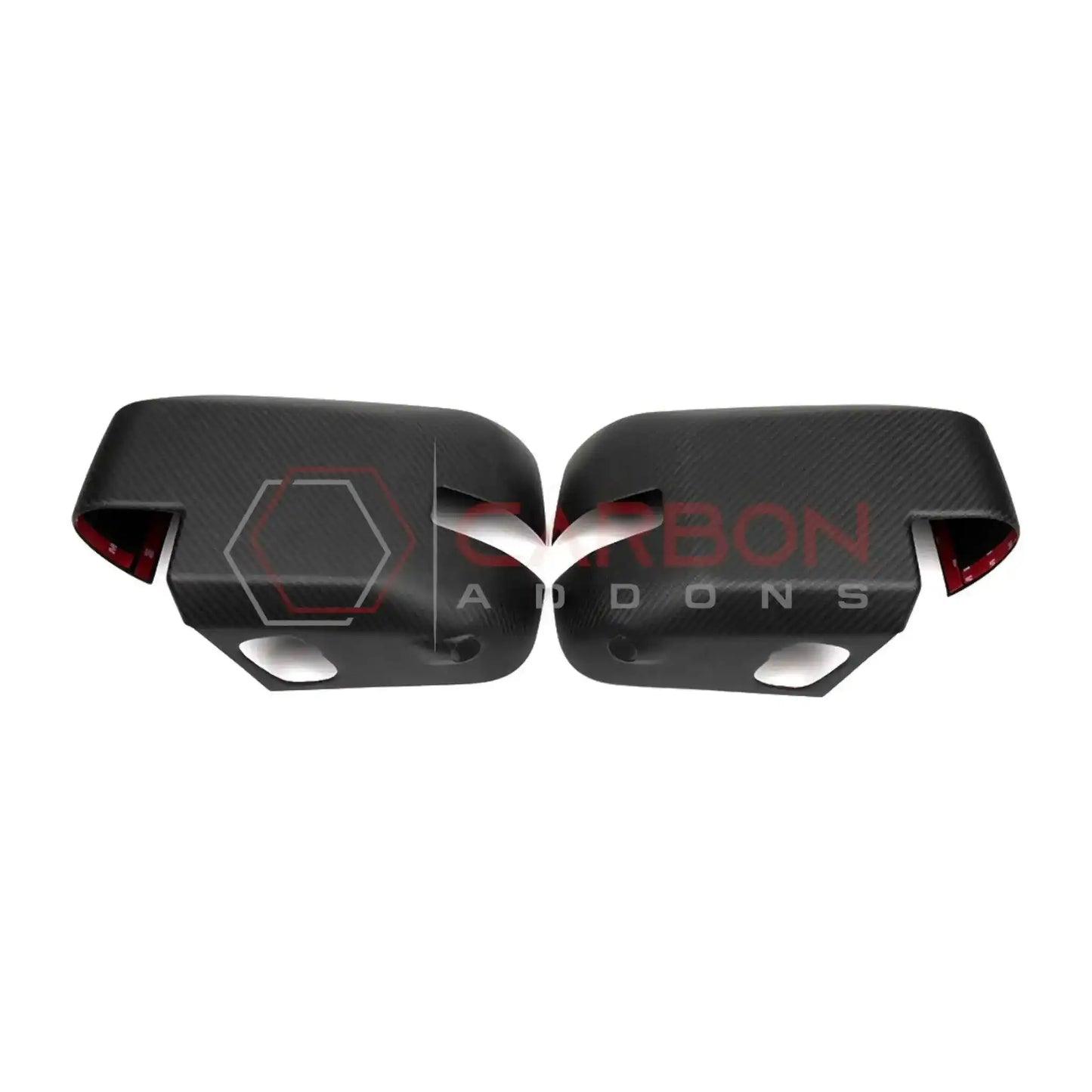 Real Carbon Fiber Mirror Cap Cover with Turn Signal For 2021+ Ford Bronco