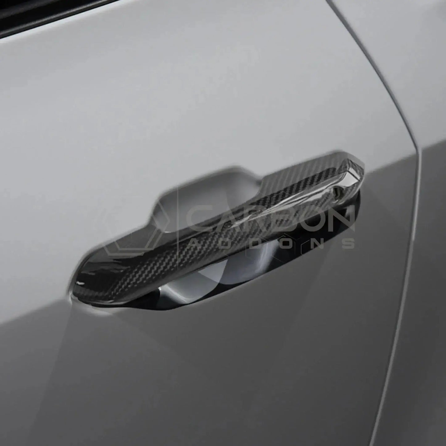 Real Carbon Fiber Exterior Door Handle Covers for 2024+ Ford Mustang