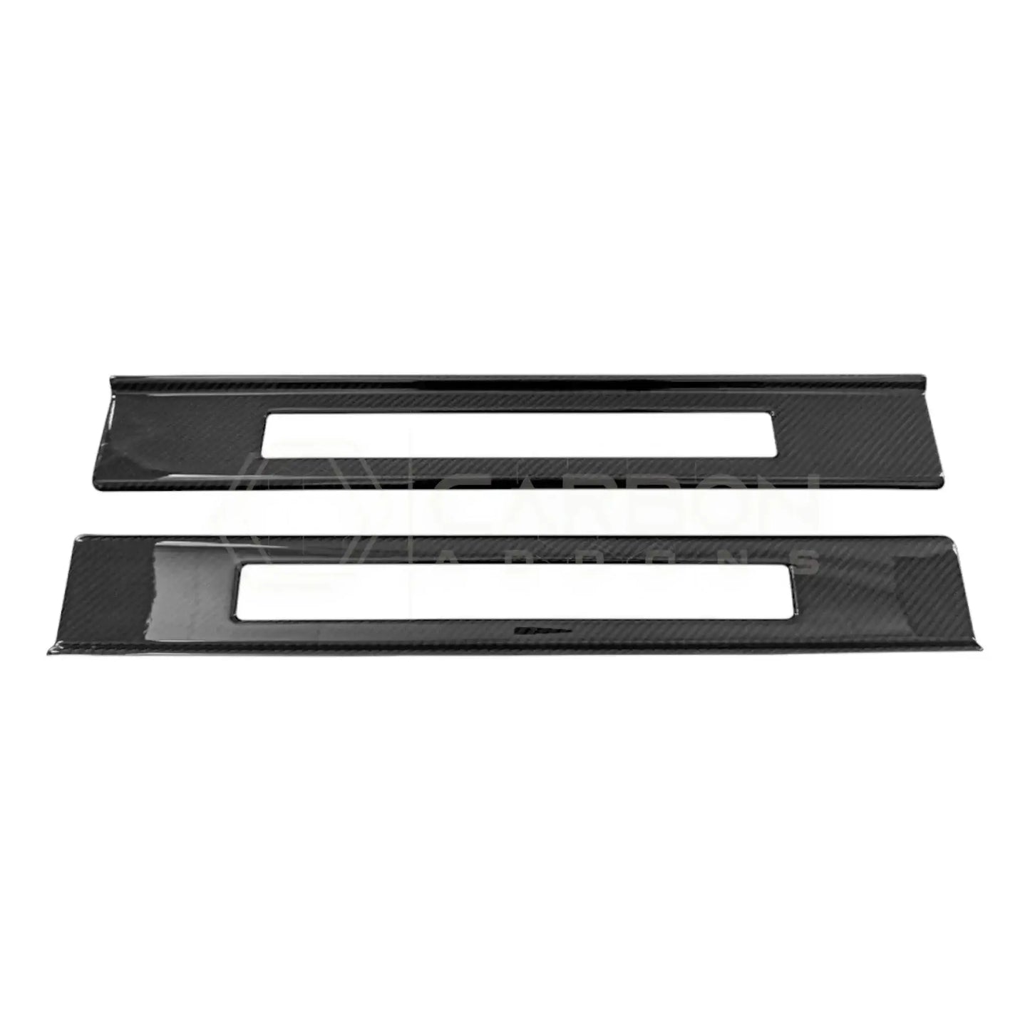 Real Carbon Fiber Door Sill Trim Covers for 2024+ Ford Mustang