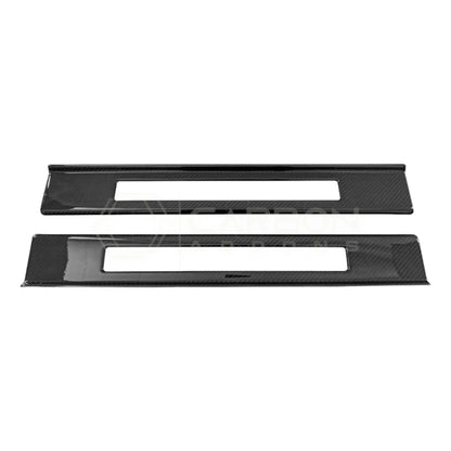 Real Carbon Fiber Door Sill Trim Covers for 2024+ Ford Mustang