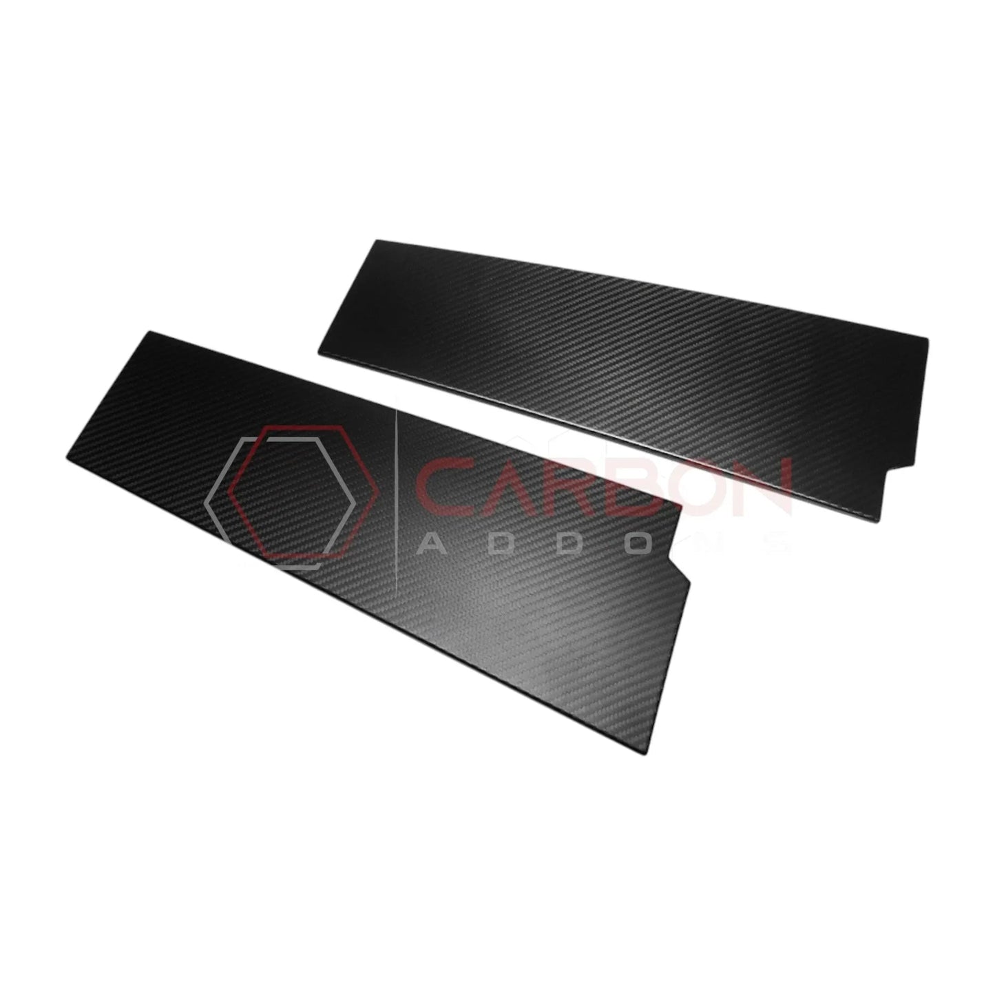 2021+ Ford Bronco 4-Door Real Dry Carbon Fiber B-Pillar Trim Covers (Glossy or Matte)