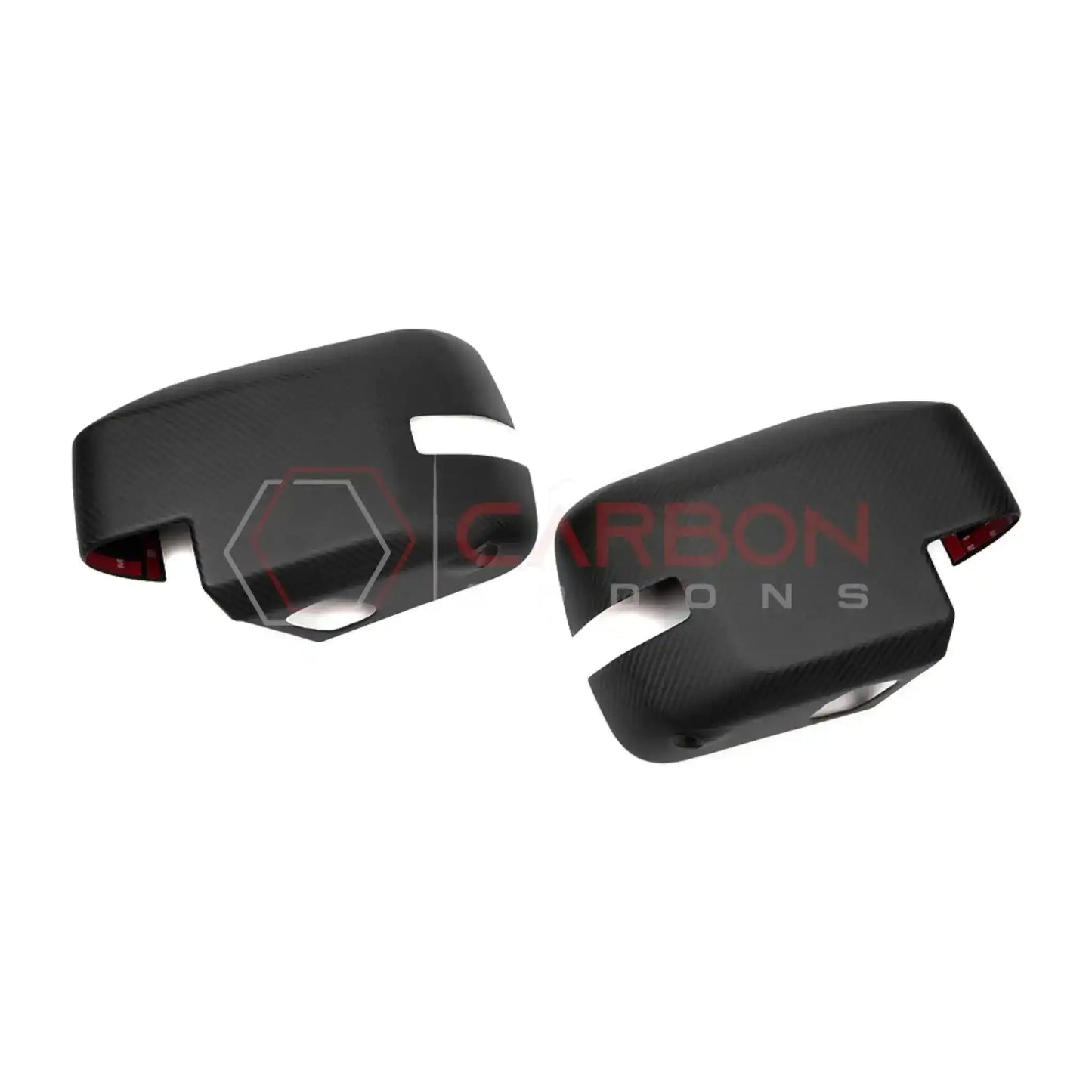 Real Carbon Fiber Mirror Cap Cover with Turn Signal For 2021+ Ford Bronco