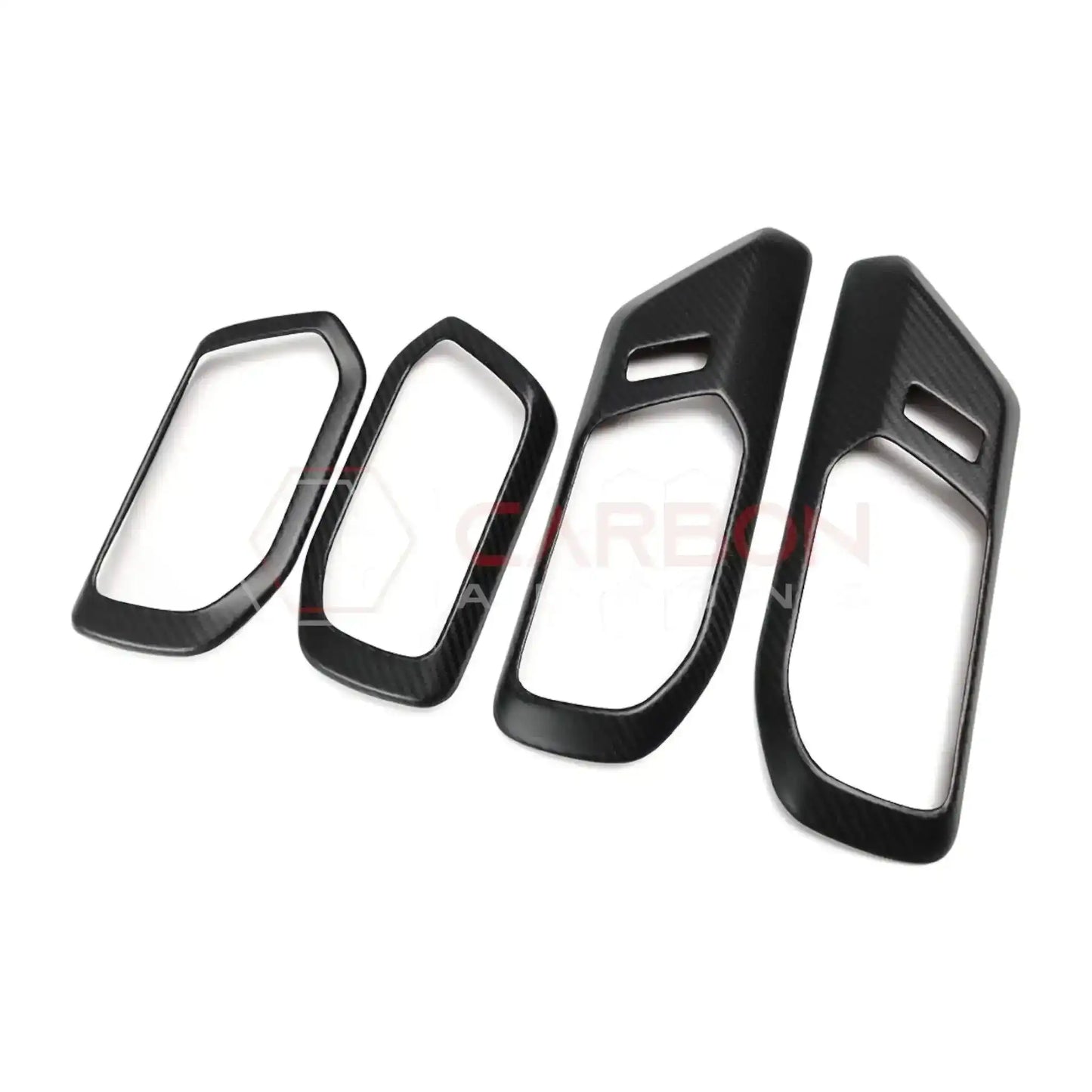 Real Carbon Fiber Interior Door Handle Trim Covers For 2021+ Ford Bronco