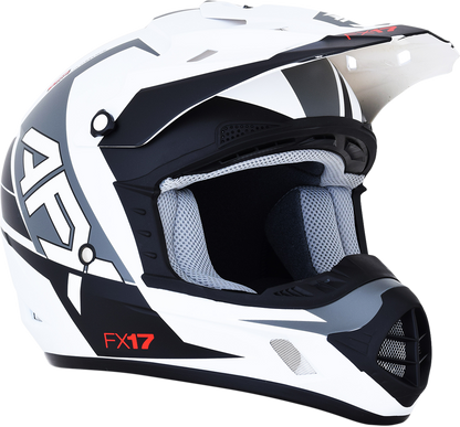 AFX FX-17 Helmet - Aced - Matte White/White - 2XL 0110-6498