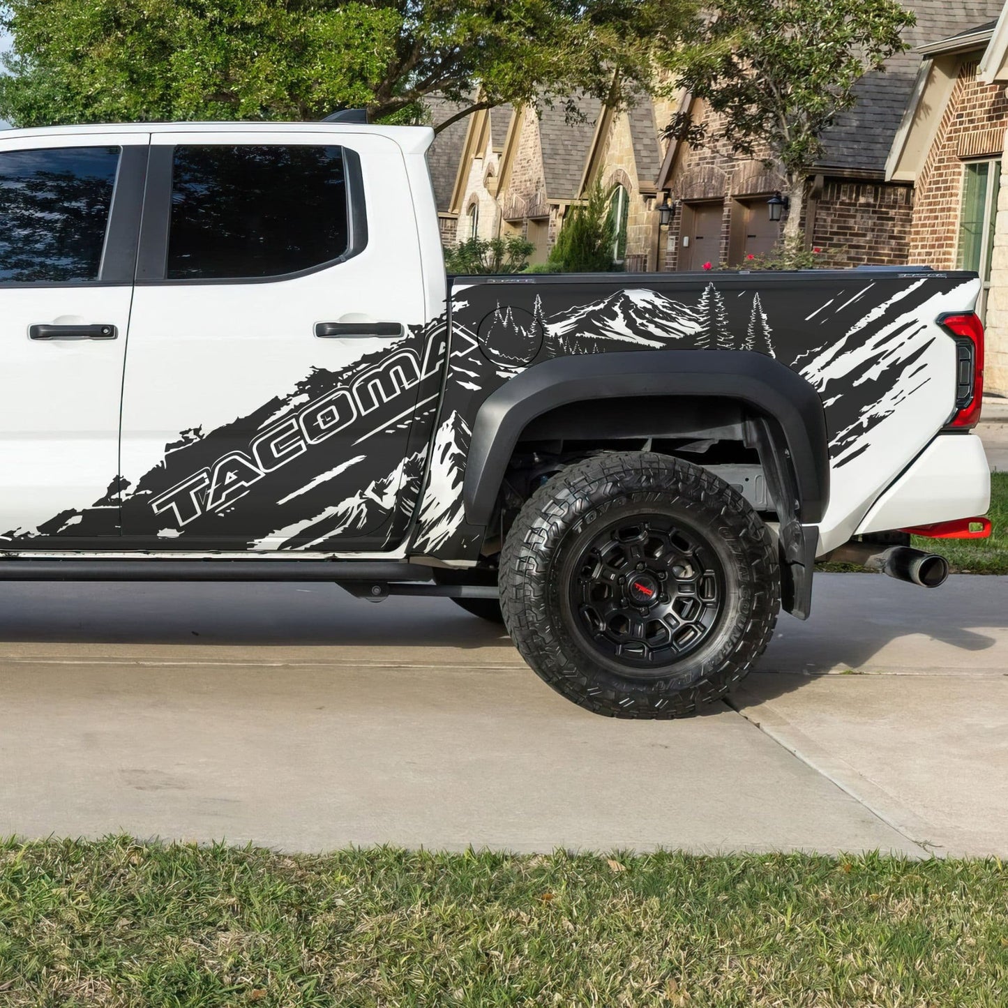 Tacoma Truck Decal Graphic Sticker. Mountain Off-Road Outlander. #7112-Sup