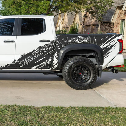 Tacoma Truck Decal Graphic Sticker. Mountain Off-Road Outlander. #7112-Sup
