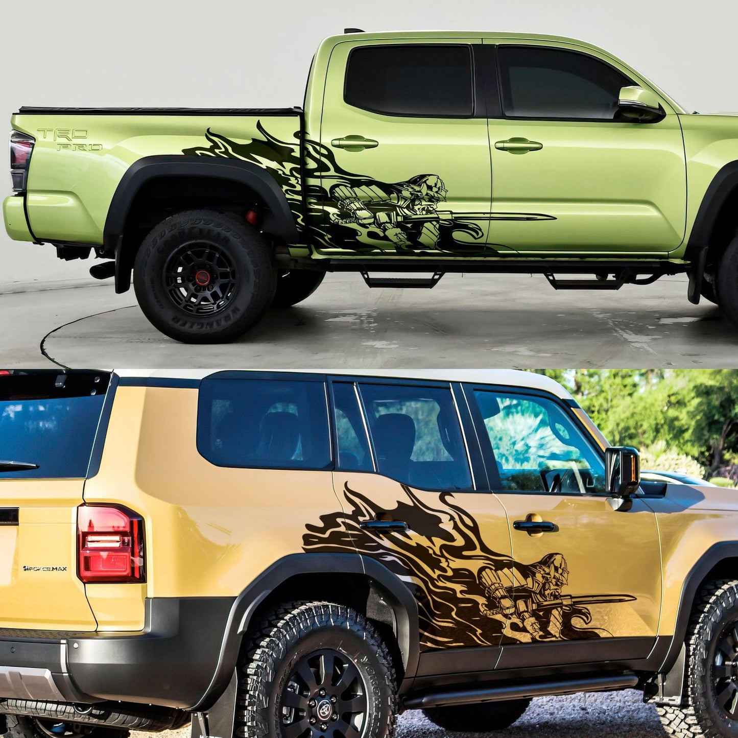 Samurai Warrior Graphic Car Decal Sticker. #6933