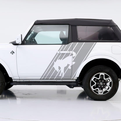 Bronco Horse Side Panel Car Graphic Sticker. #6952
