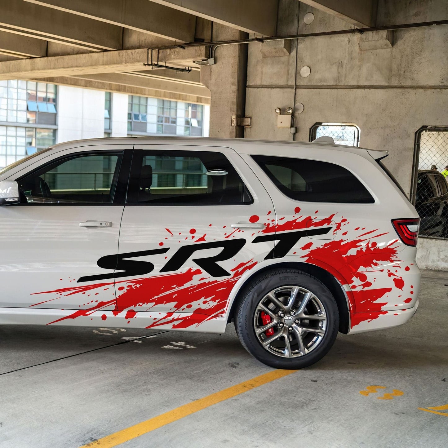 SRT Splatter Car Decal. For Challenger, Charger, Durango. Mopar. #7086-Sup