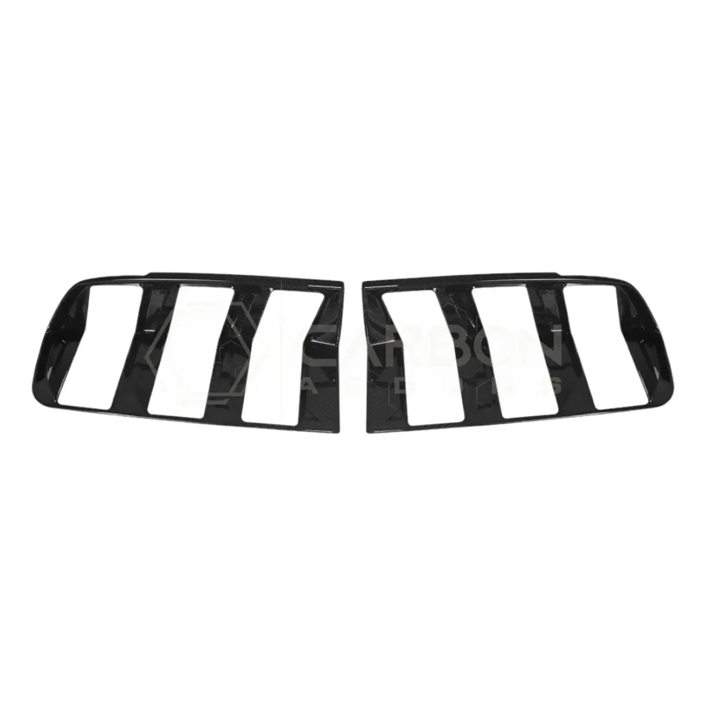 Real Carbon Fiber Taillight Trim Covers for 2024+ Ford Mustang