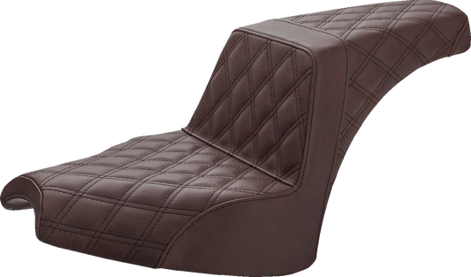 SADDLEMEN Step Up Seat - Full Lattice - Brown - Chief I21-04-175BR