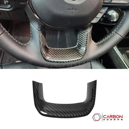 2019+ RAM 1500/TRX/RHO Steering Wheel Lower Trim Hard Carbon Fiber Cover