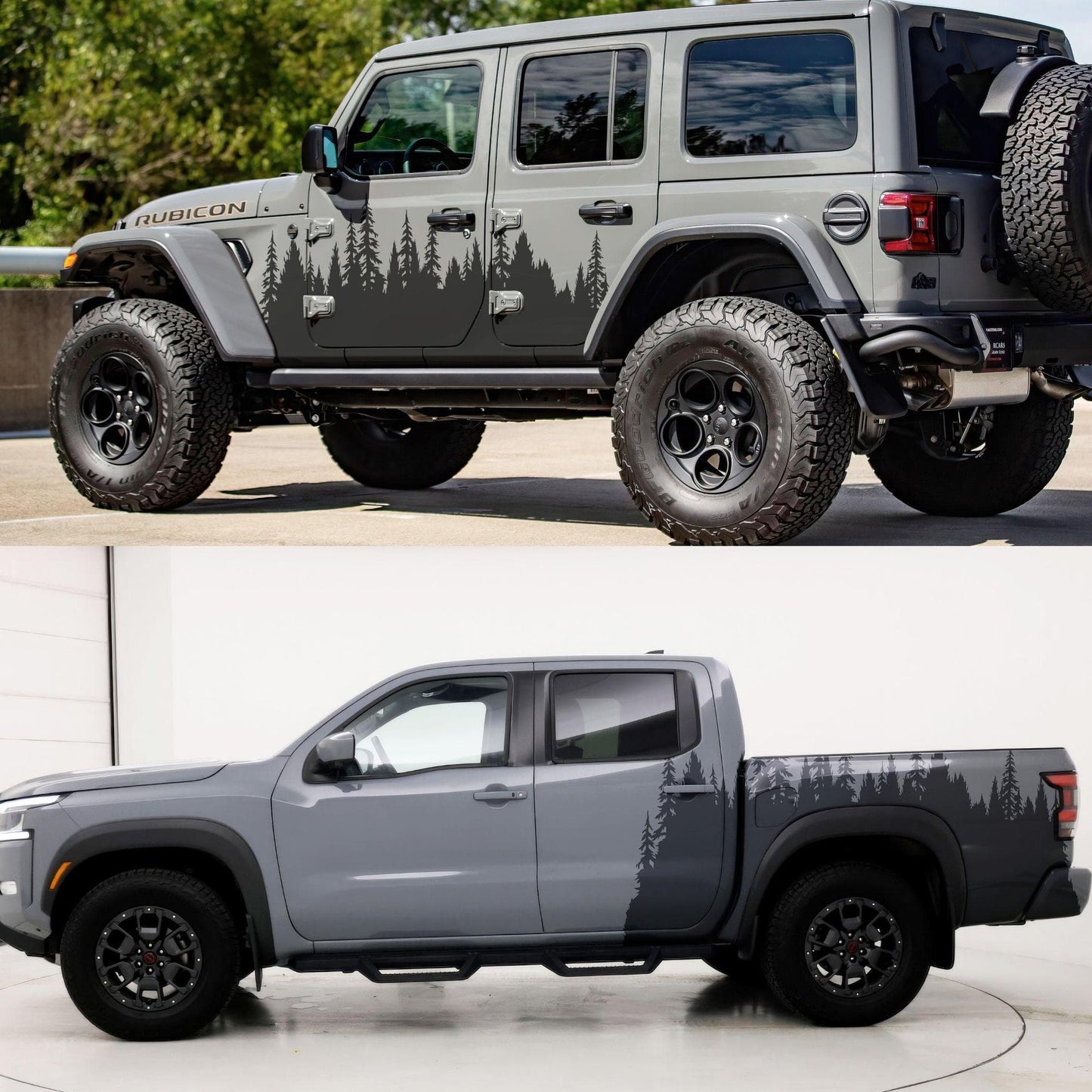 Forest Overland Sticker. Adventure Off Road Decal Sticker for Trucks. #6959