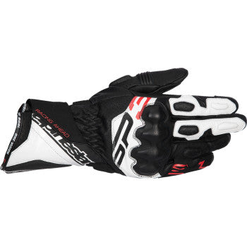 ALPINESTARS SP-3 Gloves - Black/White/Fluo Red - 2XL 3550925-1231-2X