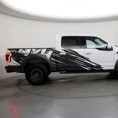 4x4 Off Road Truck Graphic Decal. Mud Splash Sticker. #6972