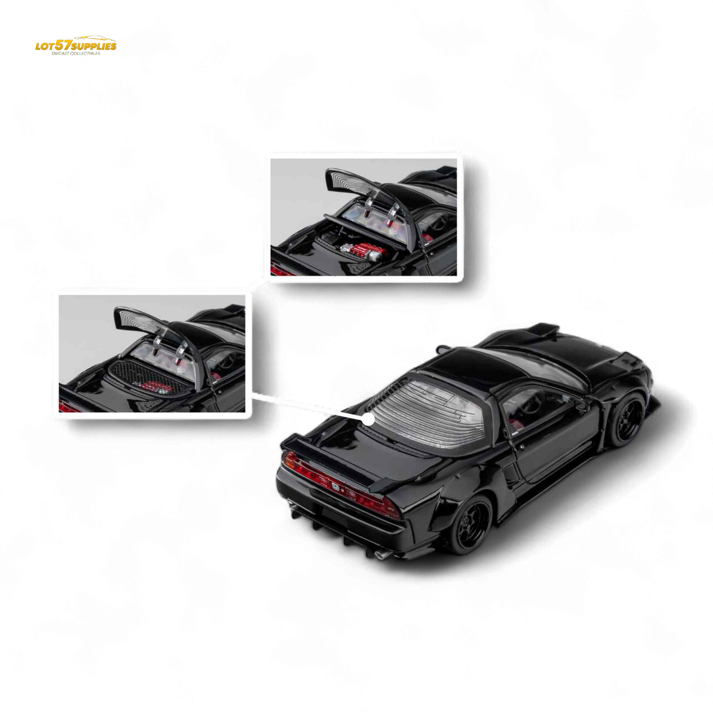 (Pre-Order) Microturbo NSX-R WideBody - Gloss Black 1:64