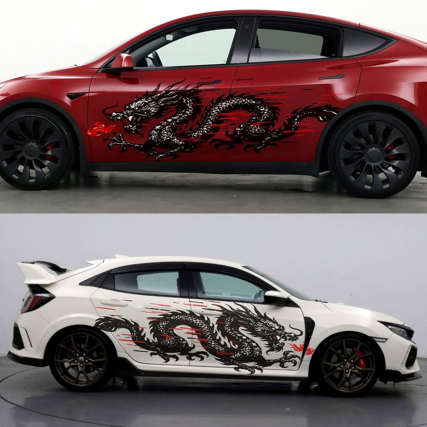 Dragon Graphic Decal Sticker for Car / Truck. Universal Fit. #6997