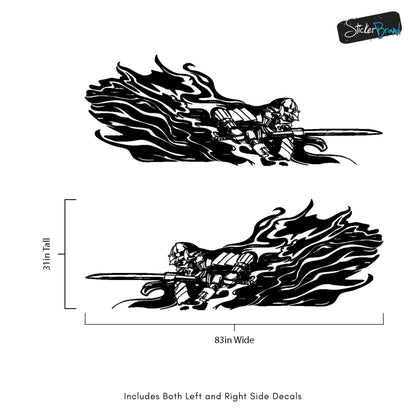 Samurai Warrior Graphic Car Decal Sticker. #6933