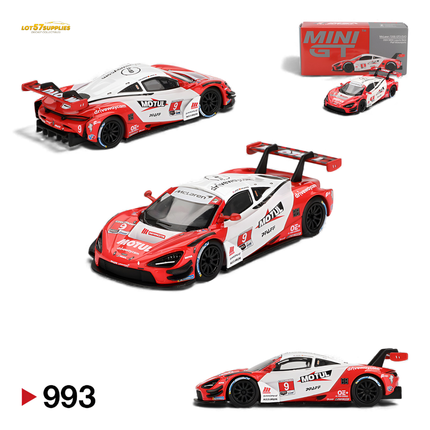 (Pre-Order) Mini GT McLaren 720S GT3 Evo Pfaff 1:64