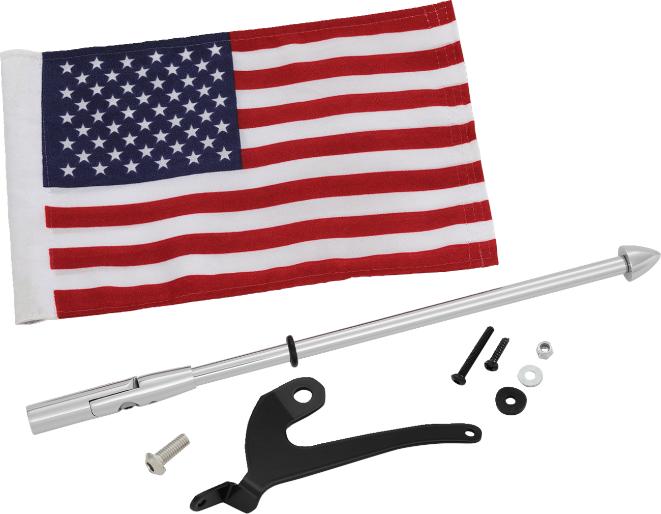 SHOW CHROME Folding Flag Pole - Left 41-203L