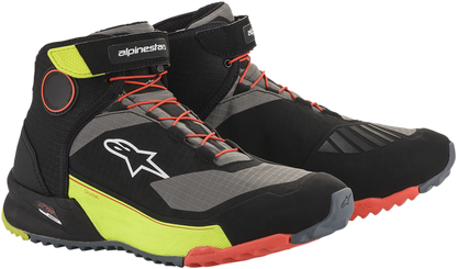 ALPINESTARS CR-X Drystar® Shoes - Black/Red/Yellow Fluorescent - US 9 261182015389