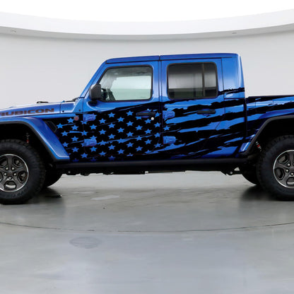 USA Flag Truck Decal Sticker. #6845