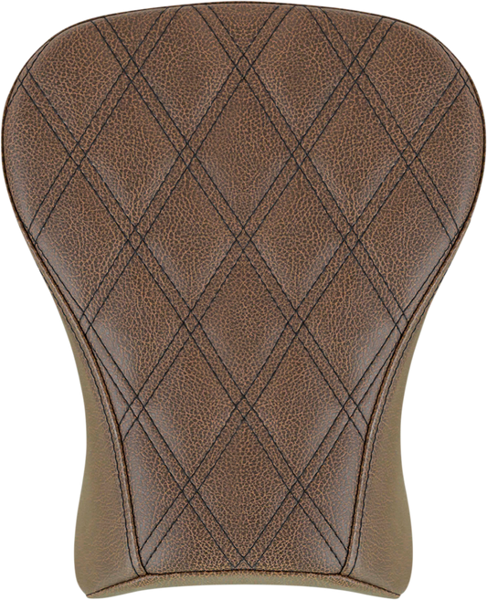 SADDLEMEN Renegade Pillion Pad - Touring - Lattice Stitched - Brown - FLSB/FXLR '18-'23 818-29-012BLS