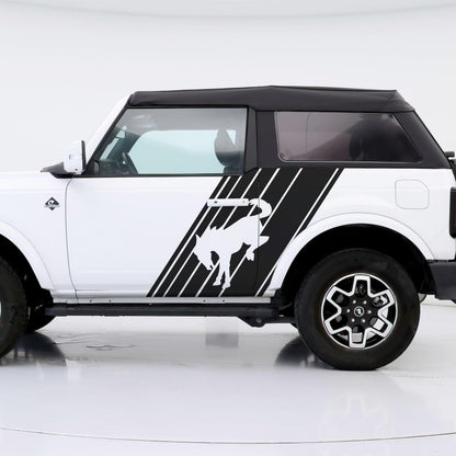 Bronco Horse Side Panel Car Graphic Sticker. #6952