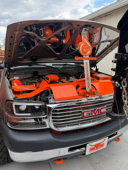 Duramax custom hood prop