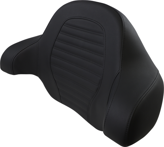 SADDLEMEN Tour-Pak Backrest Pad - Slim - Roll & Pleat - Black - FL '14-'23 814-07-TPACK-RP
