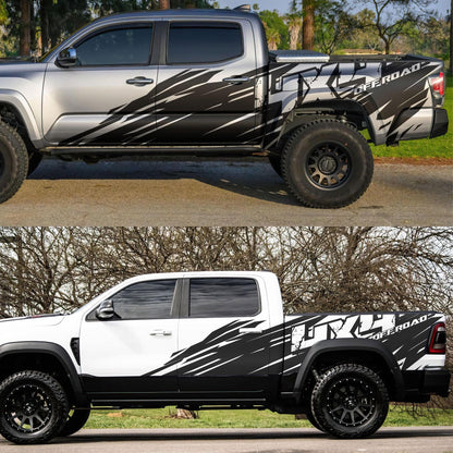 4x4 Off Road Truck Graphic Decal. Mud Splash Sticker. #6972