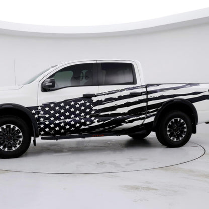USA Flag Truck Decal Sticker. #6845