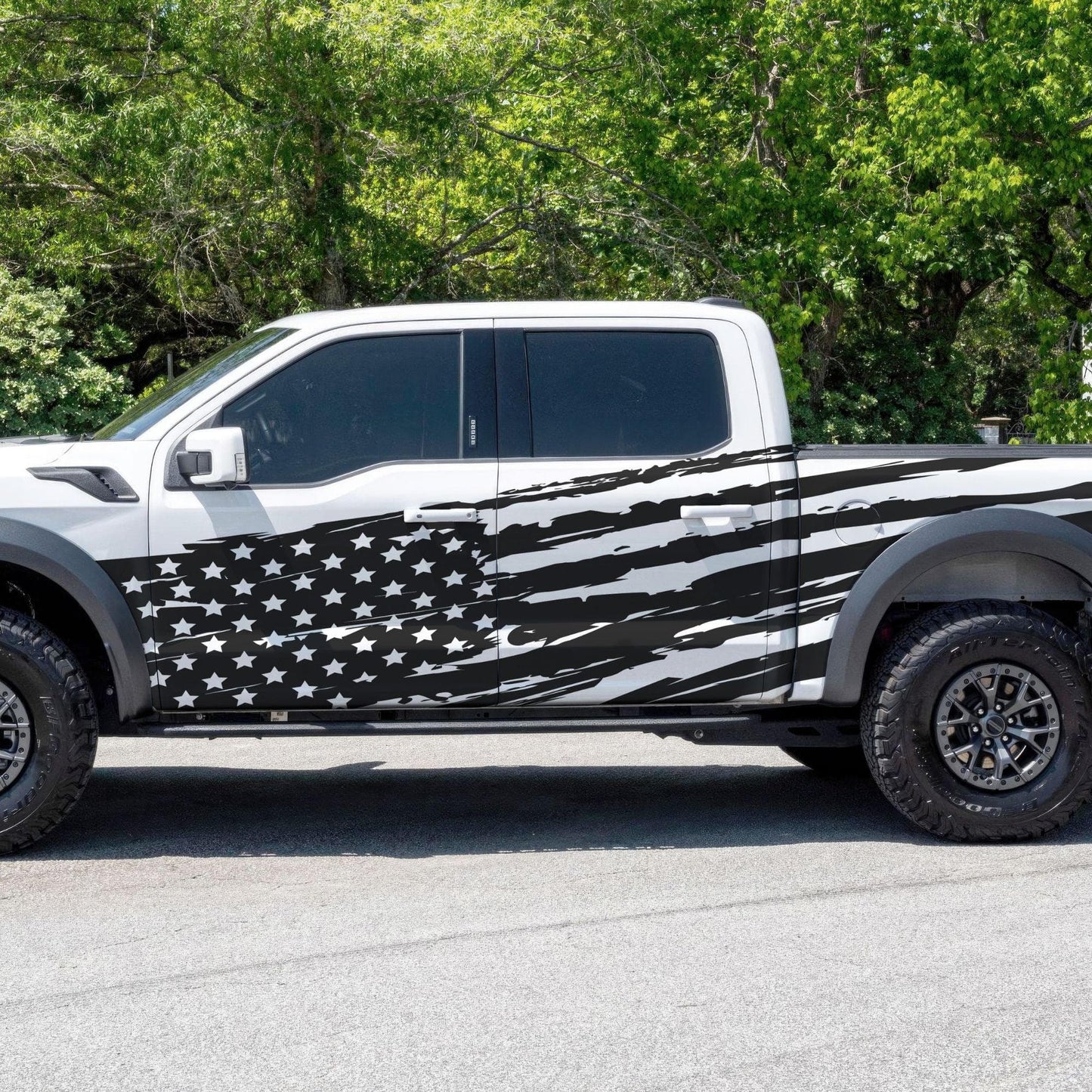 USA Flag Truck Decal Sticker. #6845