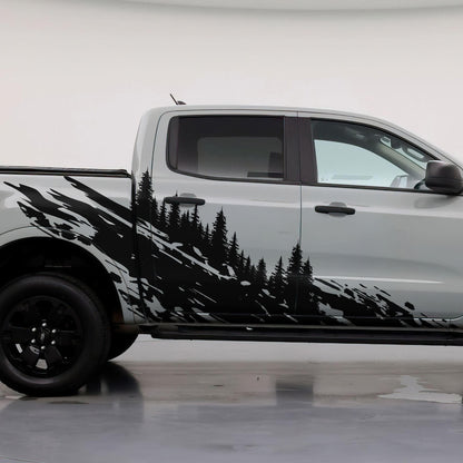 Overland Forest Tree Mud Splash Truck Decal. #6849