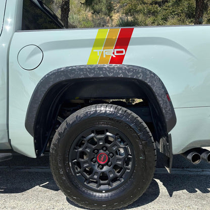 Yellow, Orange, Red TRD Stripes Toyota Truck Decal. #6968